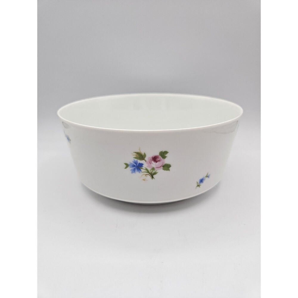 Chateau Fleuri Block Lagenthal Spain Vegetable Bowl Blue And Pink Roses